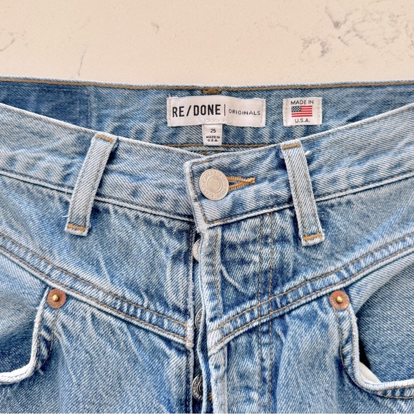 Re/Done Denim - RE/DONE Double-Yoke High-Rise Jeans Size 25
